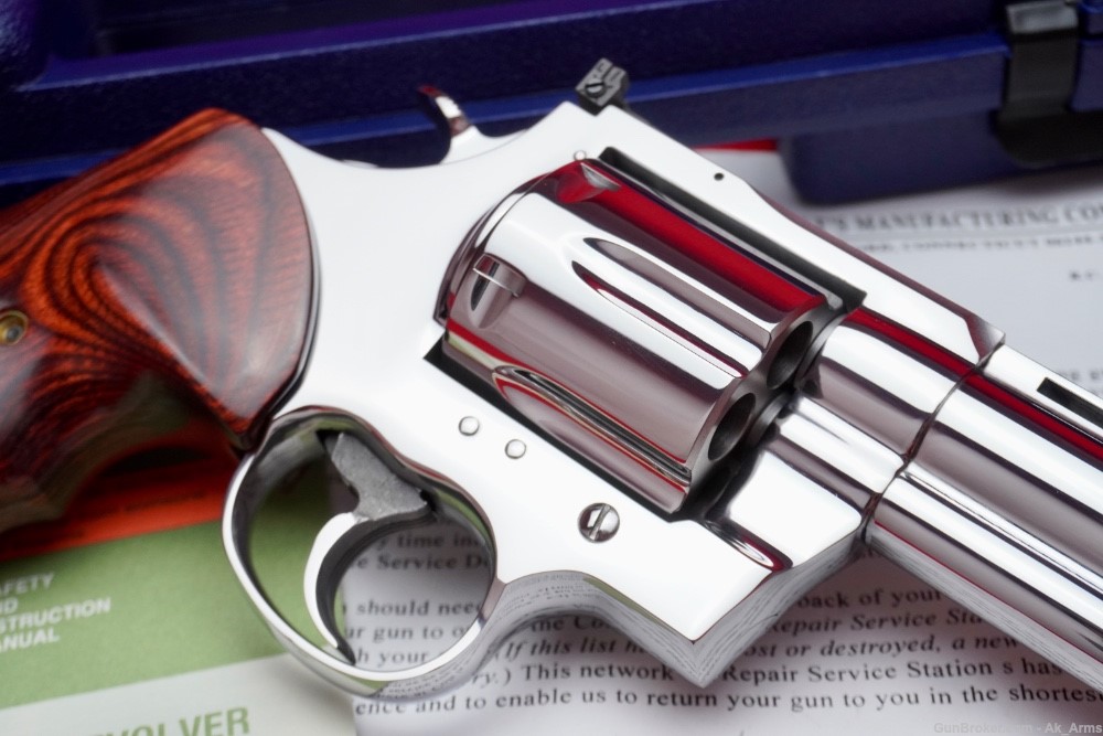 1995 Colt Anaconda 6" .44 Mag In Box *BREATHTAKING BRIGHT STAINLESS*-img-6