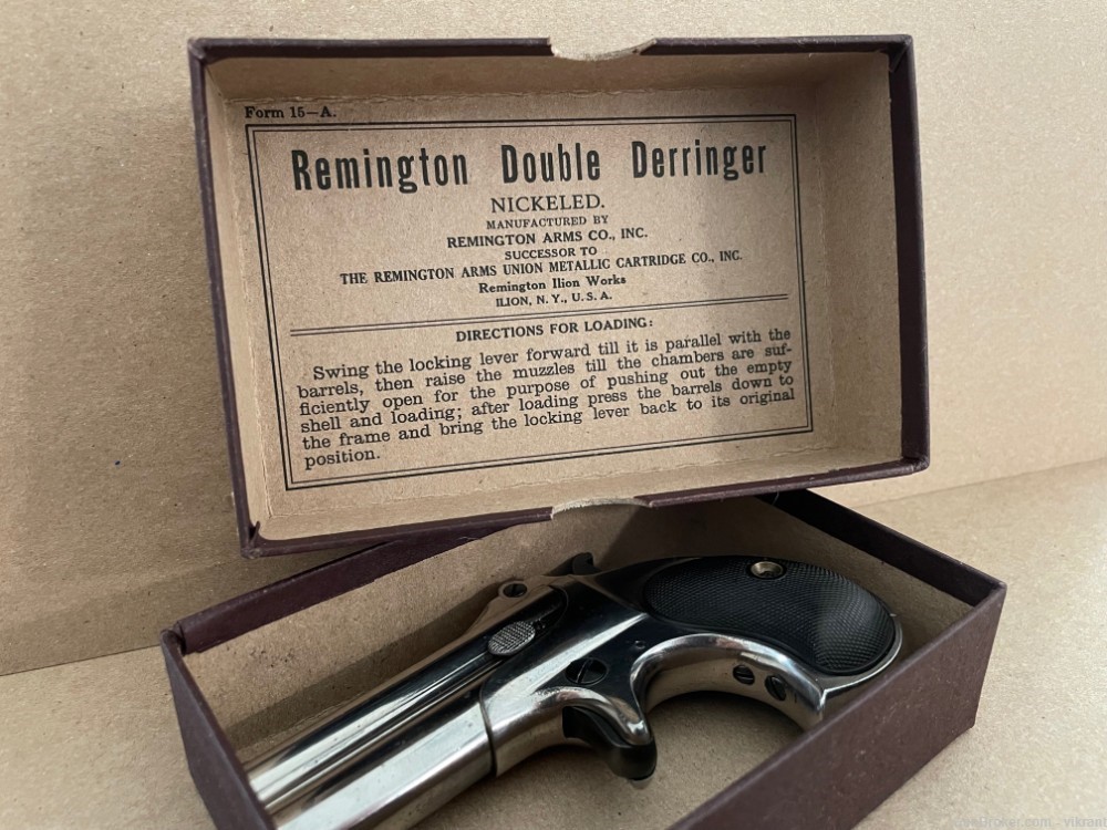 Remington Caliber 41 Rimfire Derringers BOX made between 1898 and 1935-img-4