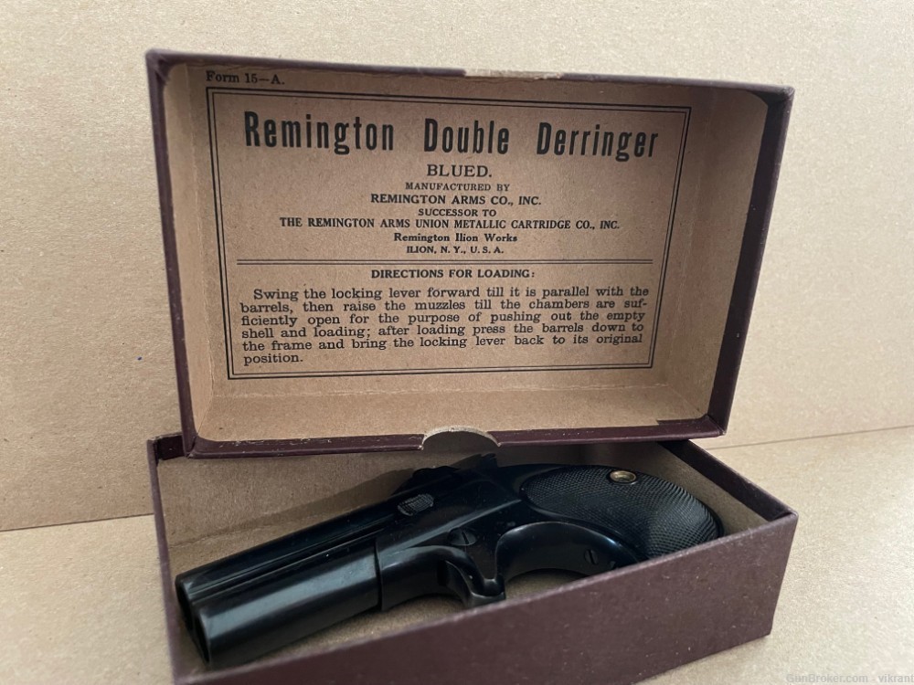 Remington Caliber 41 Rimfire Derringers BOX made between 1898 and 1935-img-5