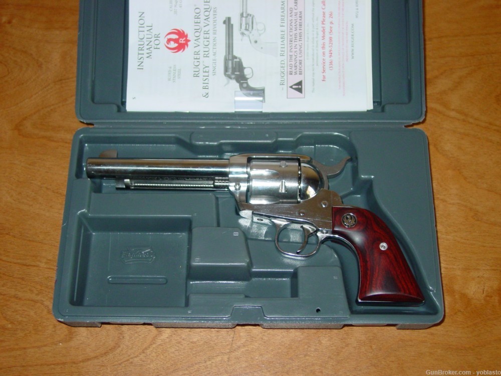 Ruger Vaquero 357 Mag 5.5 High Gloss Stainless Special Pricing Available-img-0