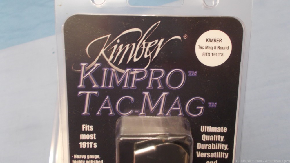 [2] Kimber Kimpro 1911 Tac MAGS  8rd 45acp SS #1100721 NOS-img-4