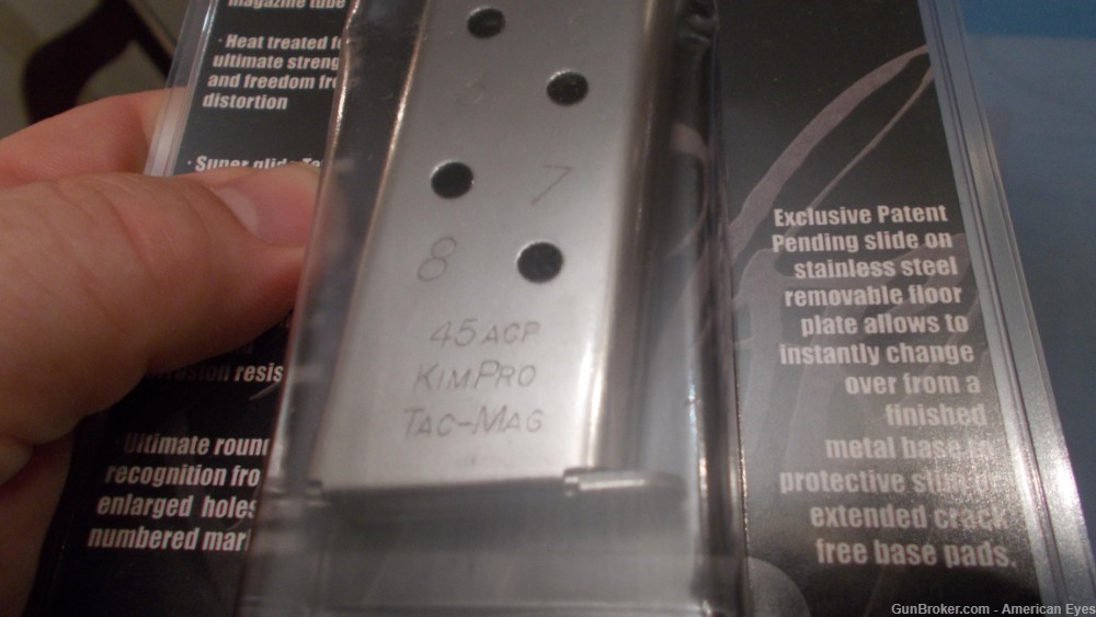 [2] Kimber Kimpro 1911 Tac MAGS  8rd 45acp SS #1100721 NOS-img-25