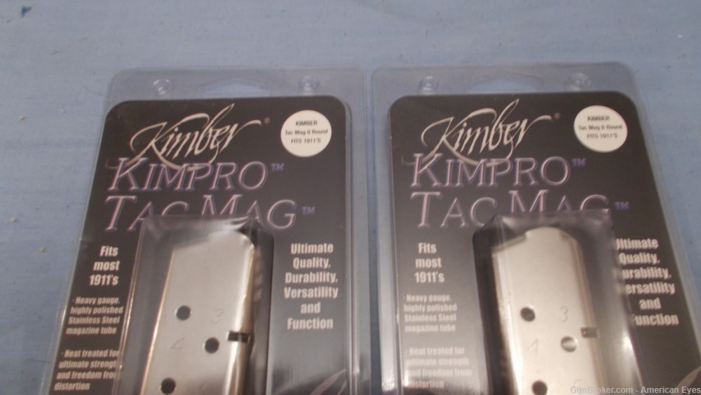 [2] Kimber Kimpro 1911 Tac MAGS  8rd 45acp SS #1100721 NOS-img-3