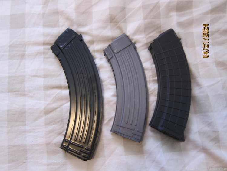 AK47 Steel and Polymer 7.62x39mm Magazines 3 Mags 30 & 40 Rounds-img-1