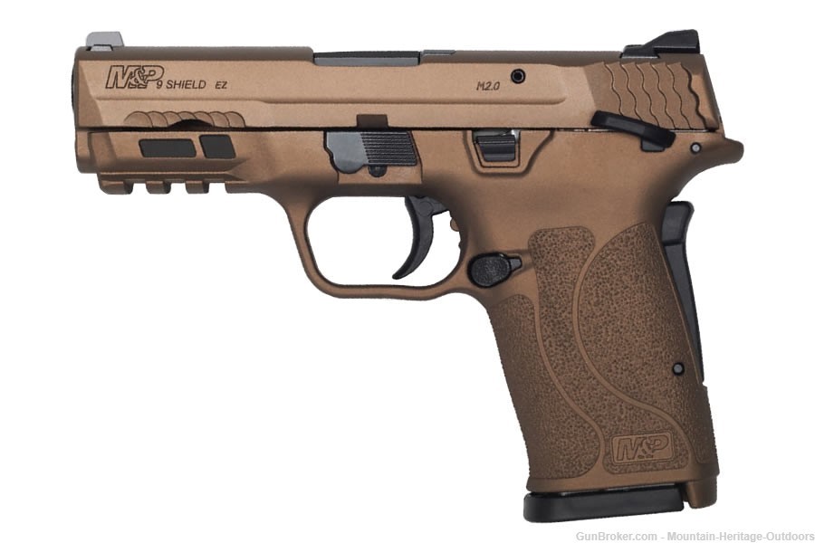 Smith & Wesson M&P9 Shield M2.0 EZ 9mm Burnt Bronze Thumb Safety 13318-img-0