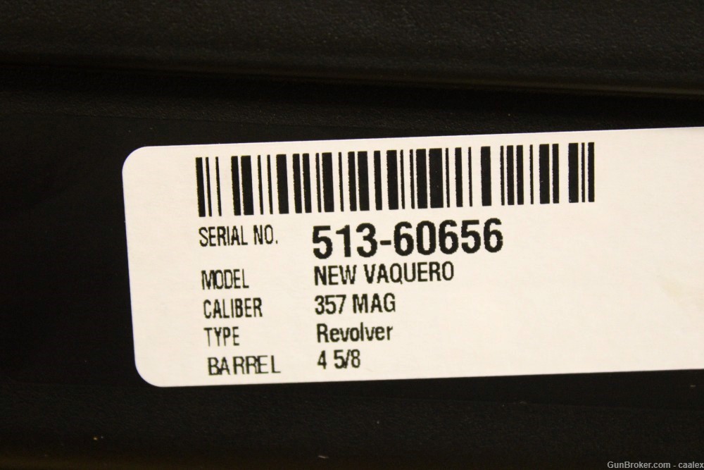 NEW Ruger Vaquero (357 Magnum, 4.62", 6rd, Blued/Black) 5107-img-3