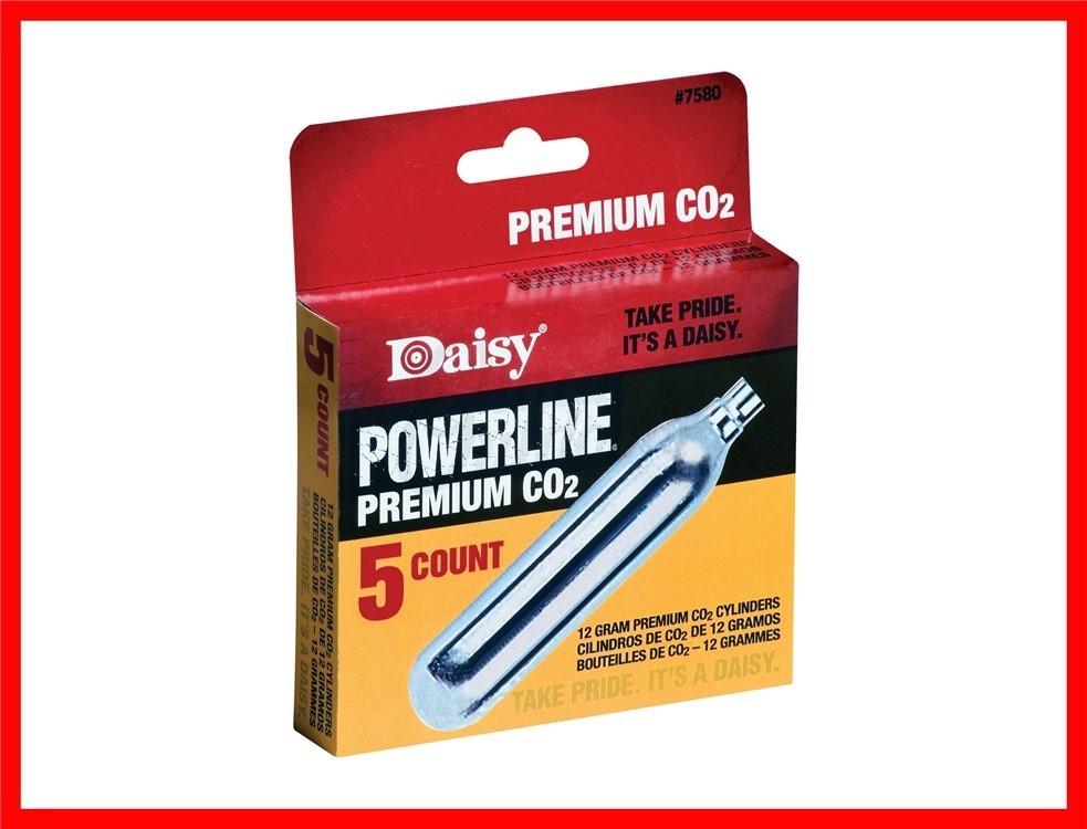 Daisy Powerline Premium 12 gram CO2 Cylinders 5 Per Pack 7580-img-0