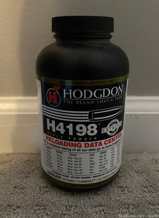 1 Pound Hodgdon H4198 Rifle Powder-img-0