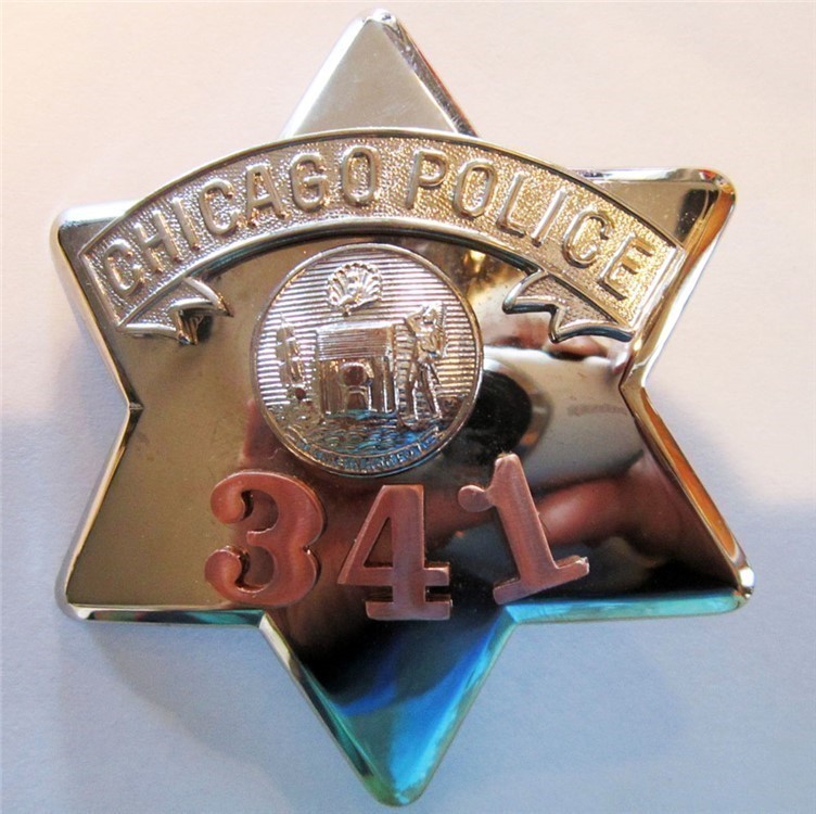 Badge Chicago Police Pie Plate circa pre1955 CUSTOM ORDER-img-1