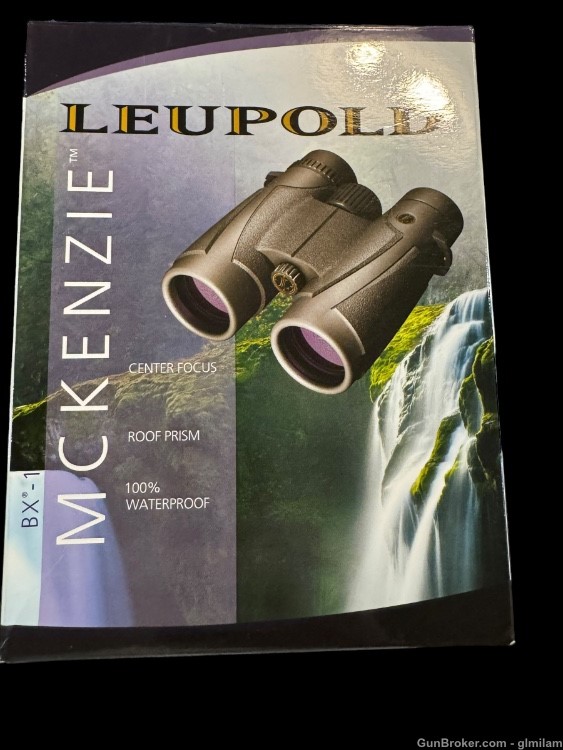 Leupold McKenzie BX-1 binoculars w/box & papers -img-1