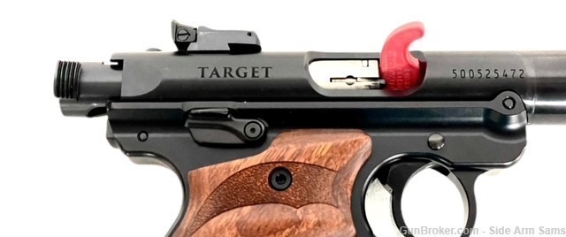 Ruger MK IV “Target Model” Integrally Suppressed Pistol w/Wood Grips & Ammo-img-2