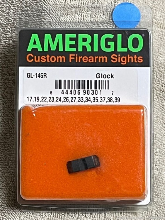Ameriglo Night Sight Set GL-146R rear sight only Glock 17 19 and more -img-0