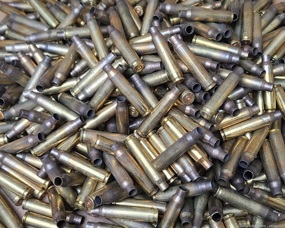 500ct 5.56 Brass Casings Once Fired Unprocessed Brass Cases Mixed 556 / 223-img-0