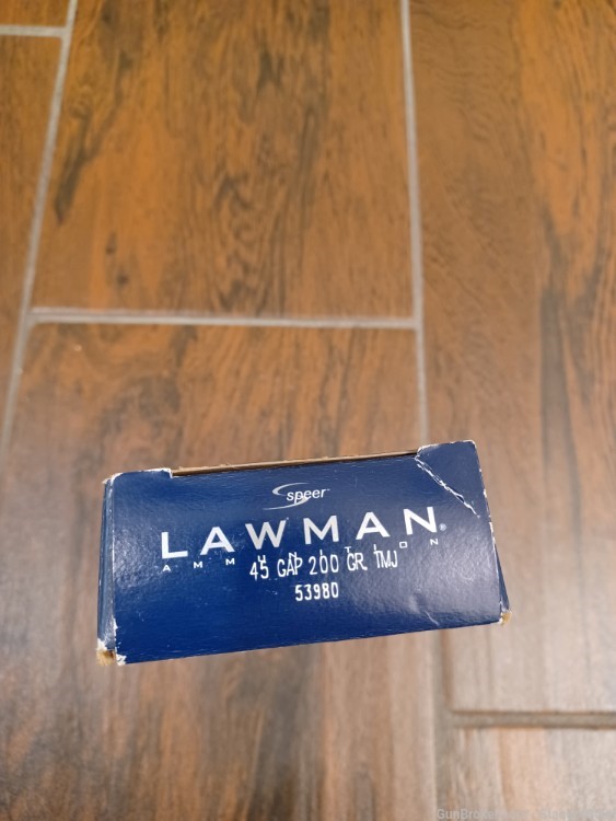 Speer Lawman 200gr 45GAP TMJ ammo -img-1
