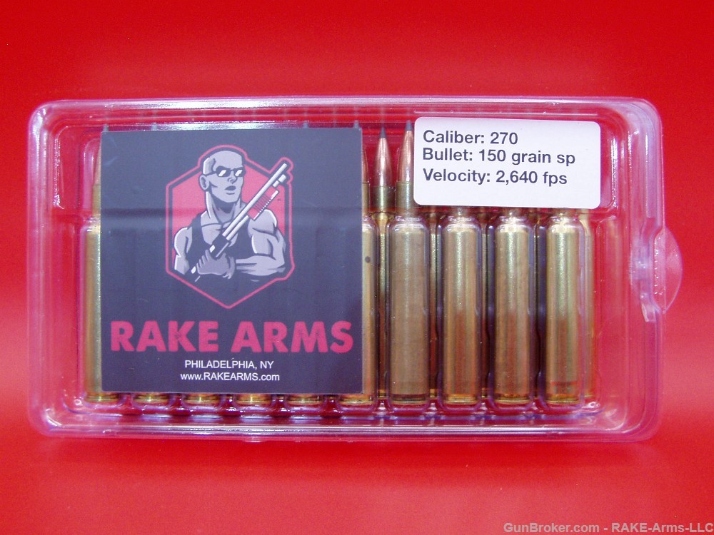 .270 Winchester 150 grain Soft Point 100 rounds-img-0