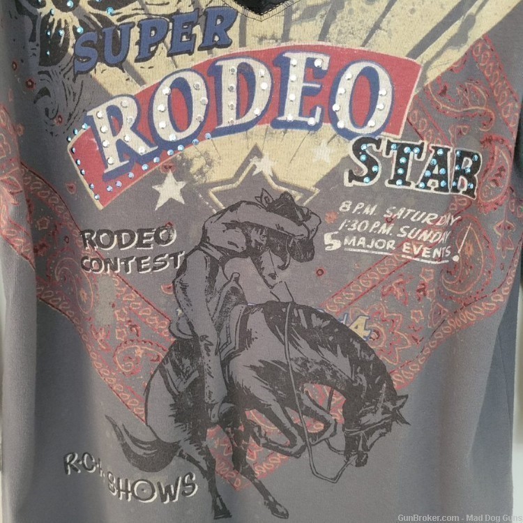 Cowboy Collectibles Horsehair & Beads Necklace AND Rodeo Shirt, size medium-img-5