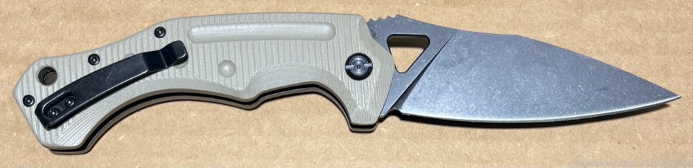Cobratec Tan Ryker Side Button Folding Automatic Knife 3.75" Blade NIB-img-2