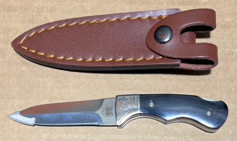 Cobratec Black Bone Push Dagger Adjustable Folding Knife 3" Blade NIB-img-1