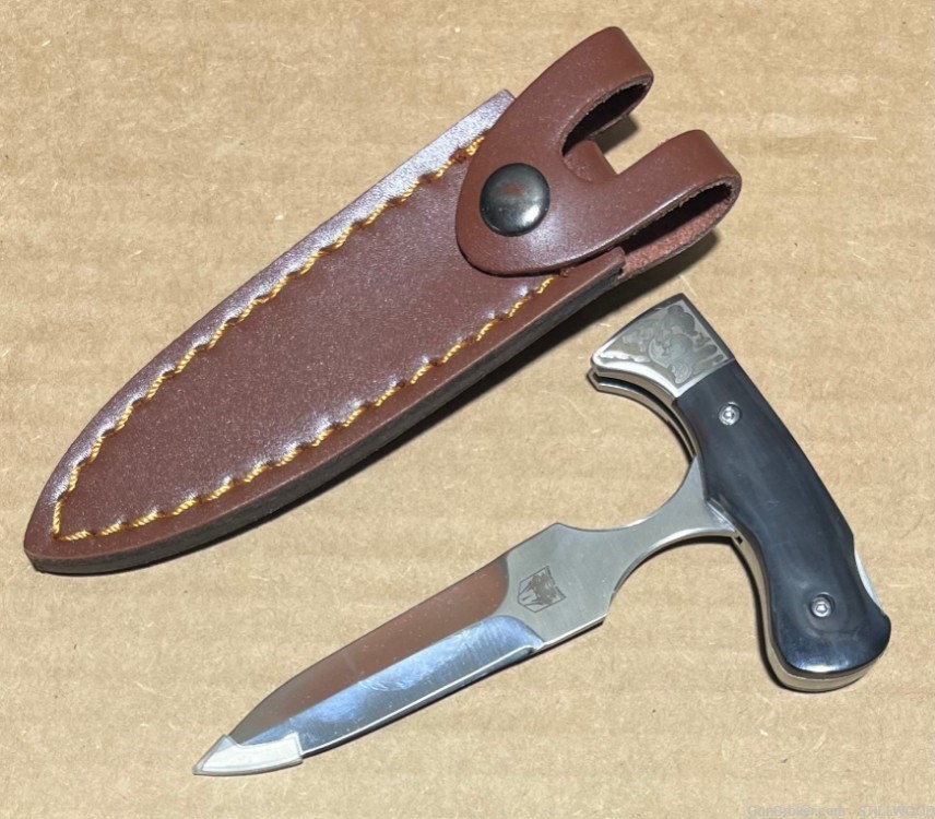 Cobratec Black Bone Push Dagger Adjustable Folding Knife 3" Blade NIB-img-0