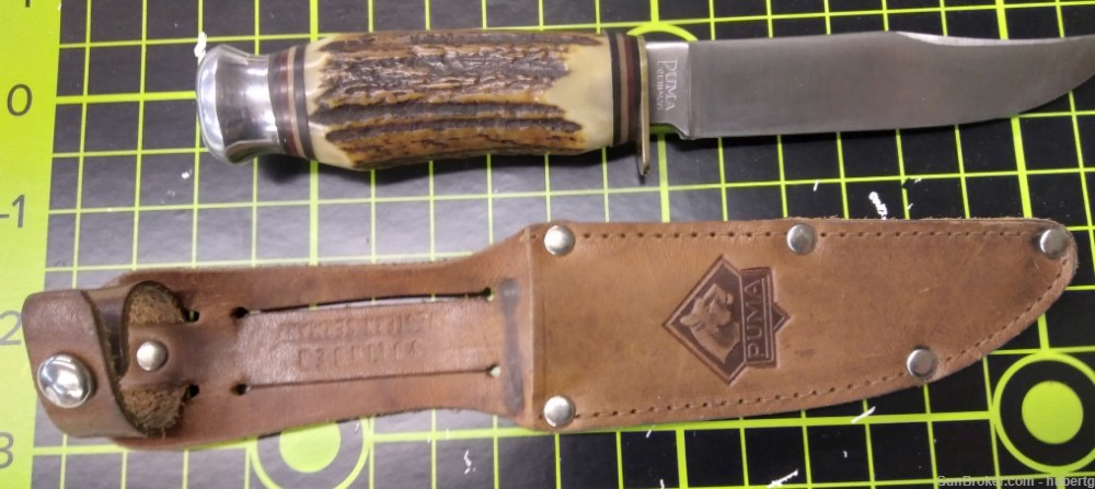 Puma Scout knife and sheath (New )-img-0