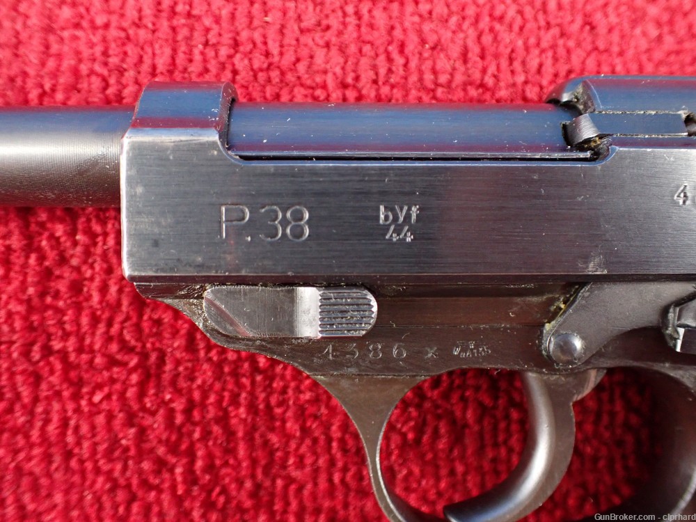 WWII German Wehrmacht Mauser P38 9mm 4.9" "byf 44" All Match Mfg 1944-img-10