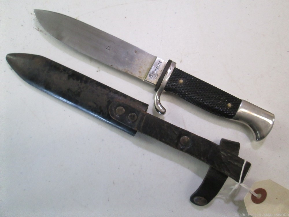 WWII German Youth Dagger with Scabbard and wusthof RZM M7/112 maker #y128-img-3