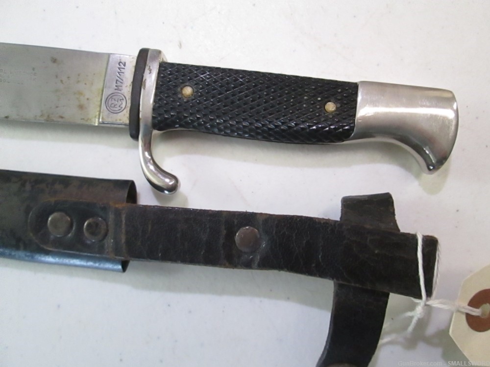WWII German Youth Dagger with Scabbard and wusthof RZM M7/112 maker #y128-img-4