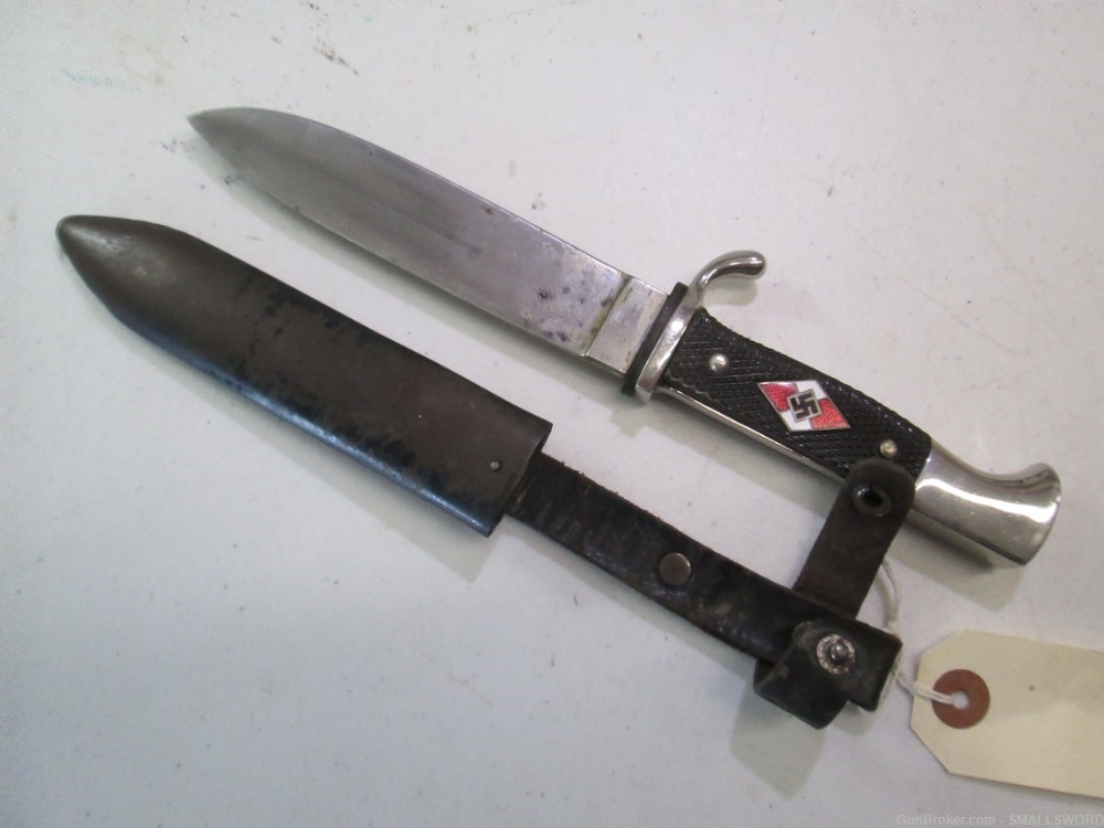 WWII German Youth Dagger with Scabbard and wusthof RZM M7/112 maker #y128-img-0