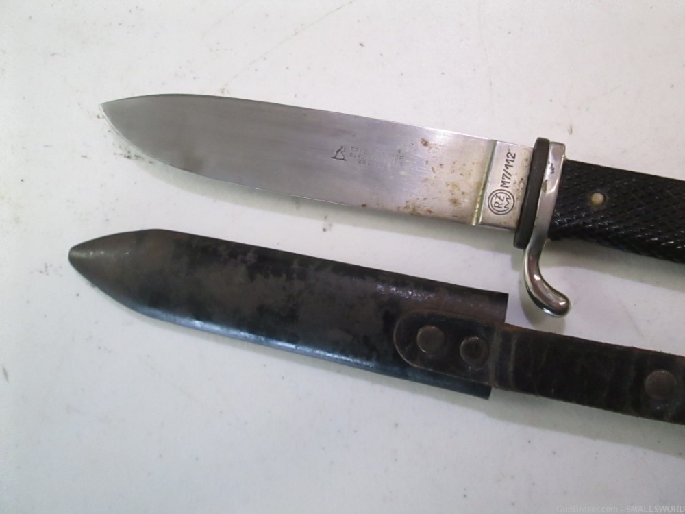 WWII German Youth Dagger with Scabbard and wusthof RZM M7/112 maker #y128-img-5