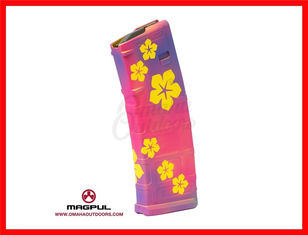 Magpul PMAG 30 Gen M2 Pink / Purple Yellow Flower MAG571-PKPR-YL-FLWR-img-0