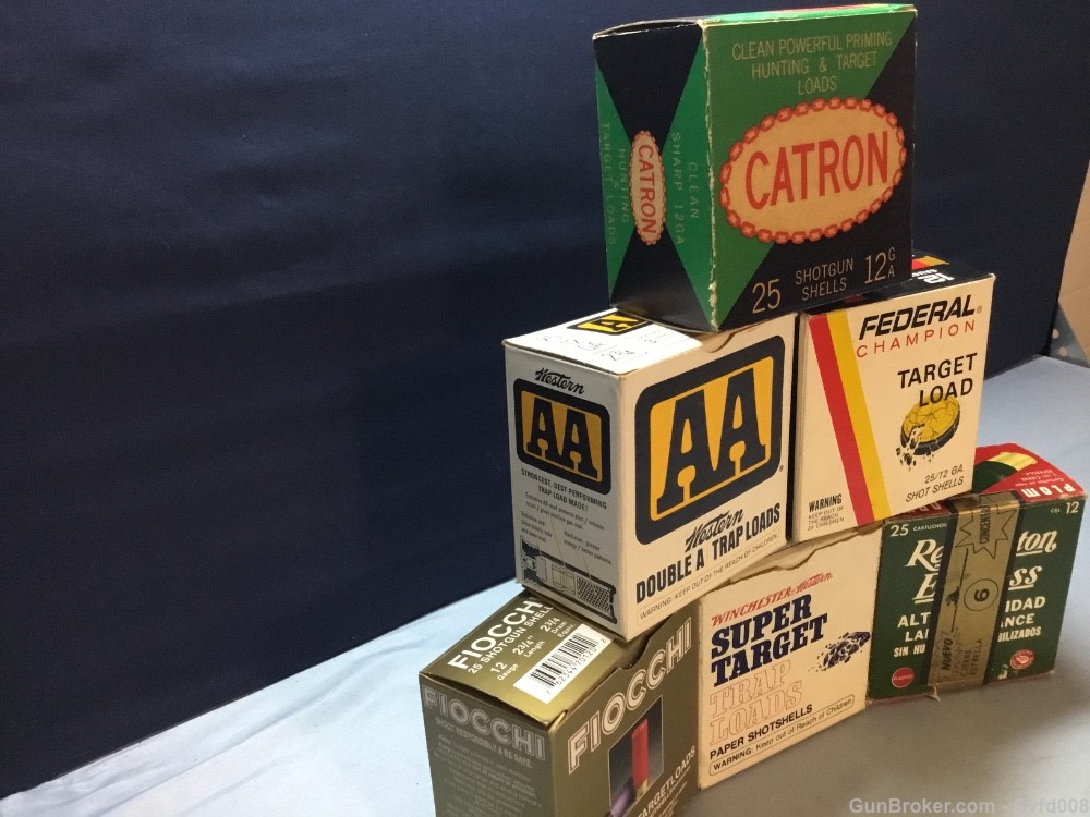 Six Vintage Shotgun Shell Boxes - See Photos - Penny Start - NR-img-3