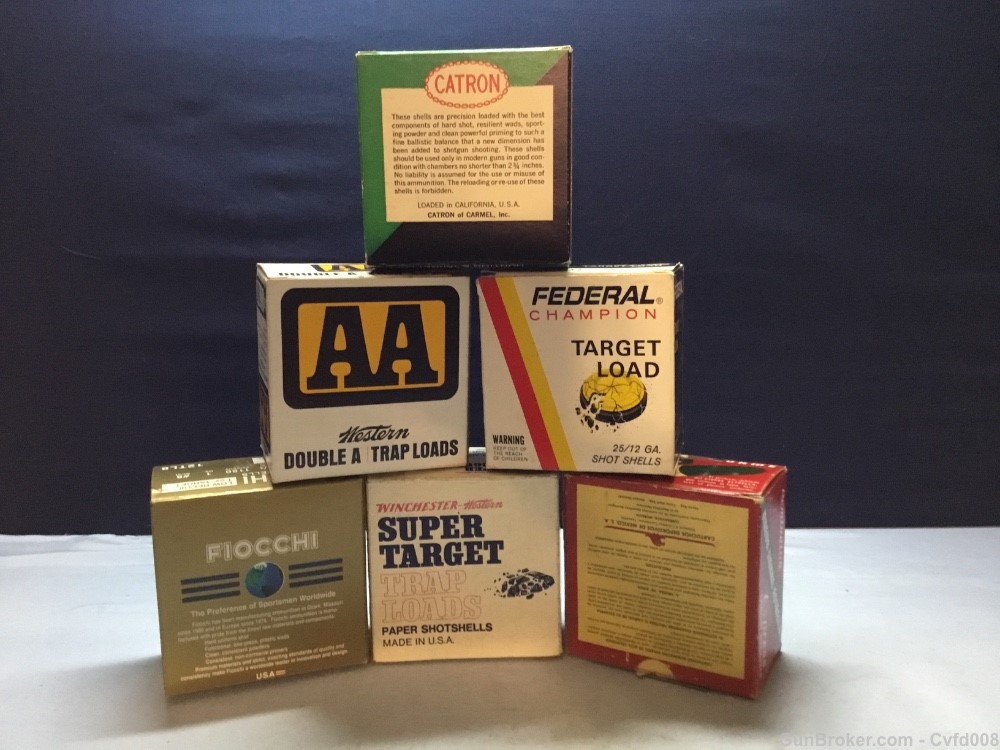 Six Vintage Shotgun Shell Boxes - See Photos - Penny Start - NR-img-5