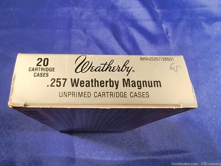 .257 WEATHERBY MAG - Brass Only - Unprimed Cartridges-img-2