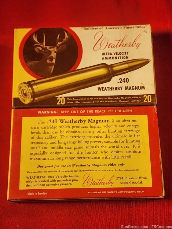 NORMA - .240 Weatherby Magnum - NOS - 2 BOXES-img-2
