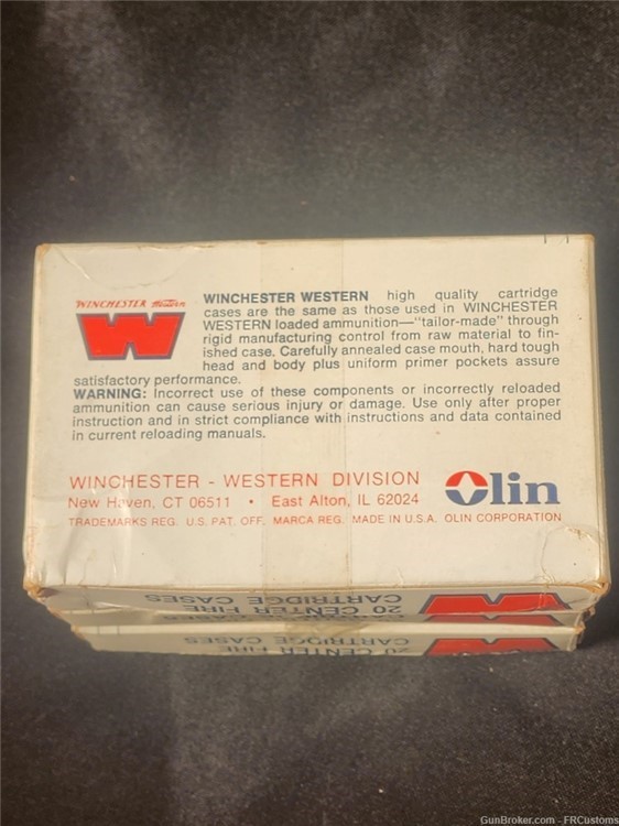 WINCHESTER WESTERN - .220 SWIFT -  Unprimed Brass - 3 Boxes-img-2
