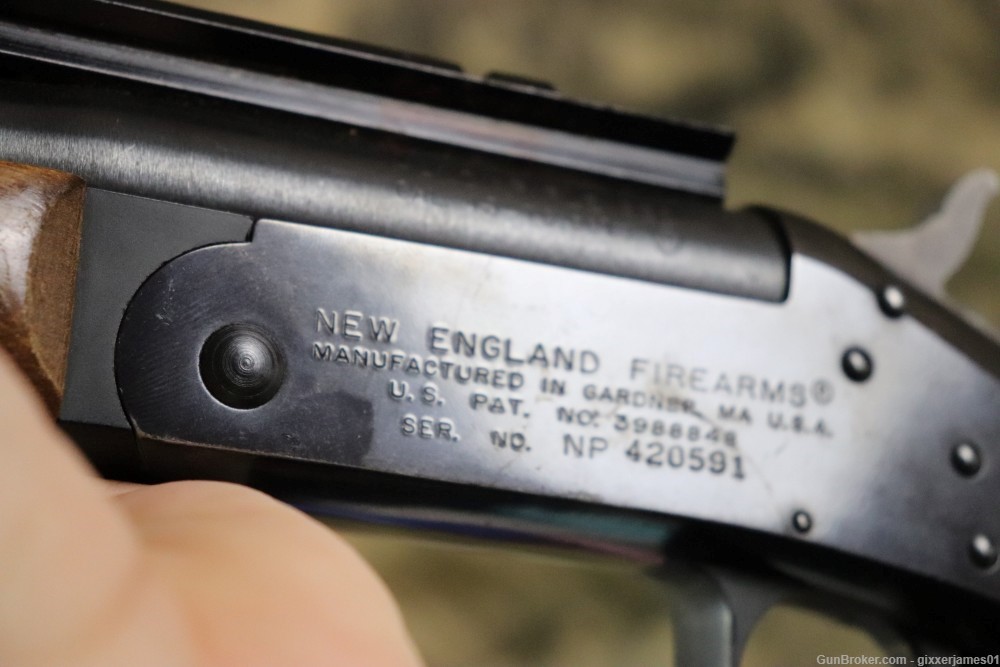 New England Handi Rifle 45-70 Govt 22" threaded penny start-img-9