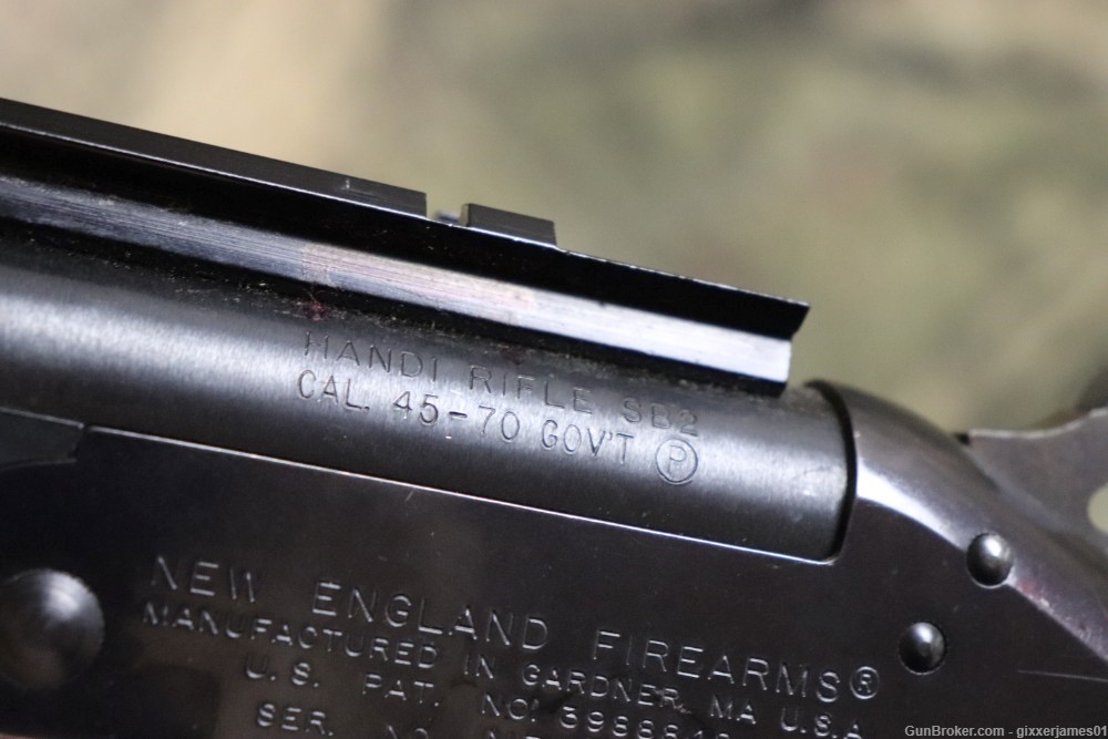 New England Handi Rifle 45-70 Govt 22" threaded penny start-img-8