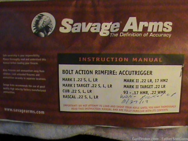 Savage 93R17 BTVSS Brown Laminate Thumhole Stainless 17 HMR 21in 96200 PKG-img-1