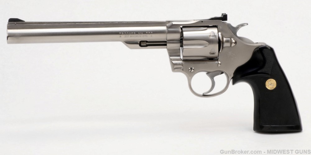 Colt Trooper MKIII .357 Mag Revolver 8” Barrel E-Nicklel-img-0