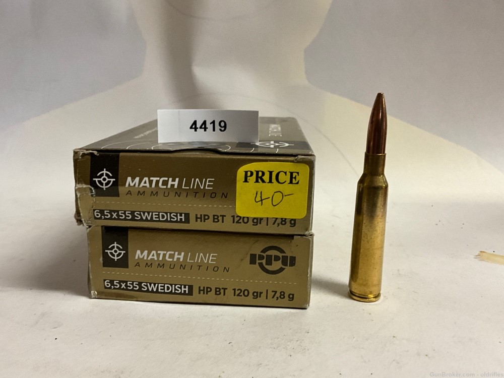 6.5x55 Swedish by PPU 120 Grin BTHP 2 boxes-img-0