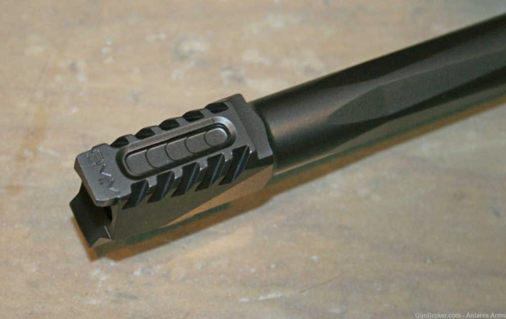 Serrated Threaded Glock 19 G19 barrel DLC Black Finish 9x19 9mm Gen 1-5-img-3