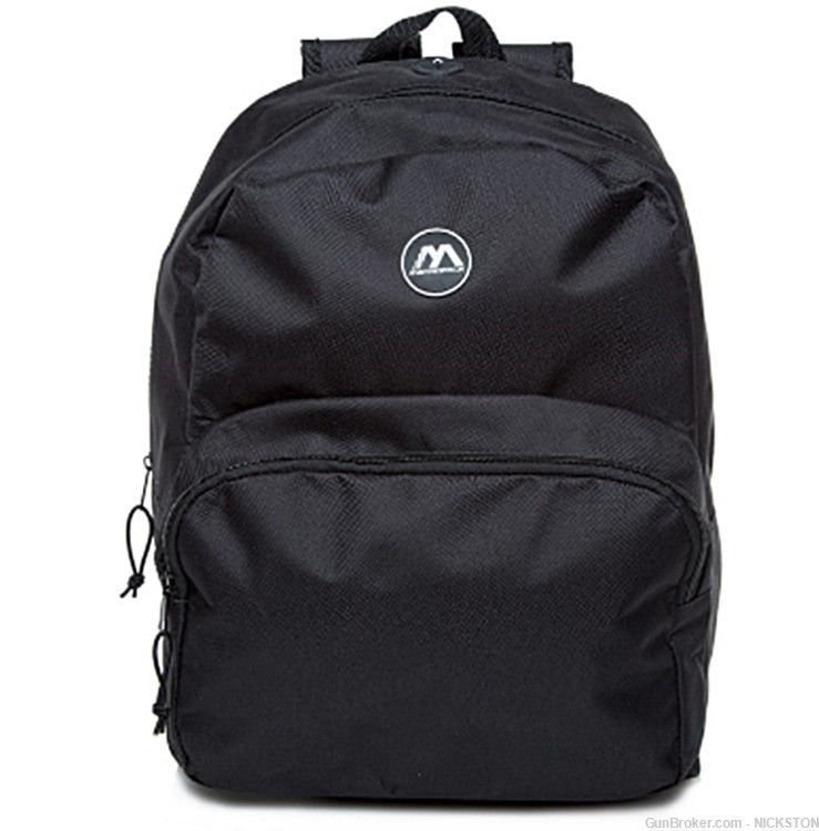 Black Lightweight Unisex Compact Accessories Backpack Shoulder Book Bag-img-0