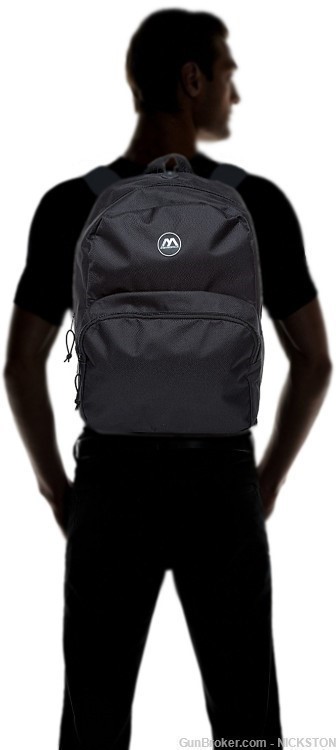 Black Lightweight Unisex Compact Accessories Backpack Shoulder Book Bag-img-2