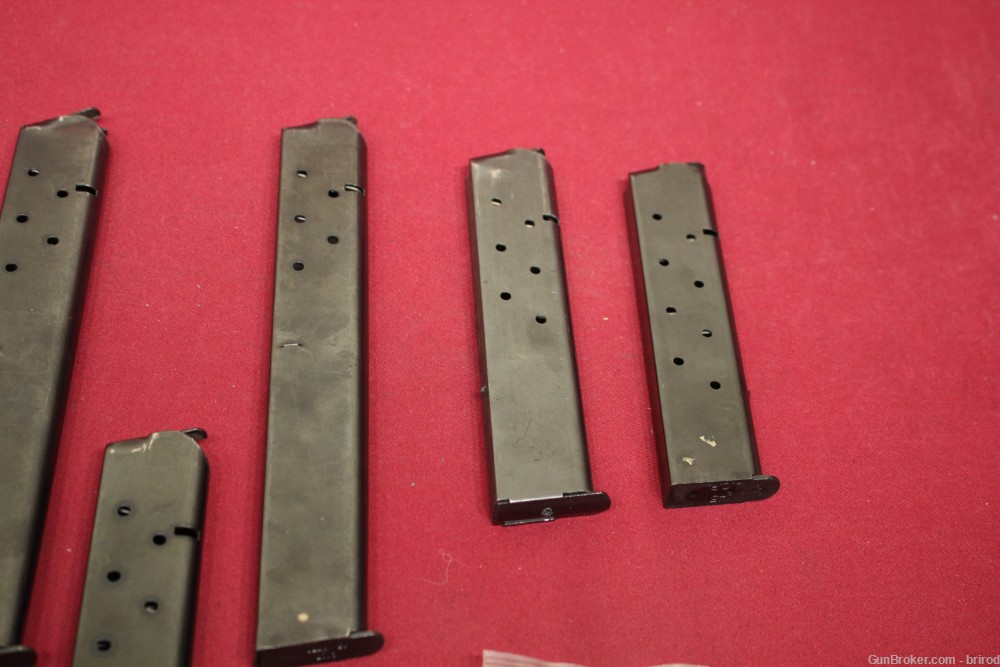9x 1911 .45acp Extended Magazines - Blued W/4x Ed Brown Buffers-img-2
