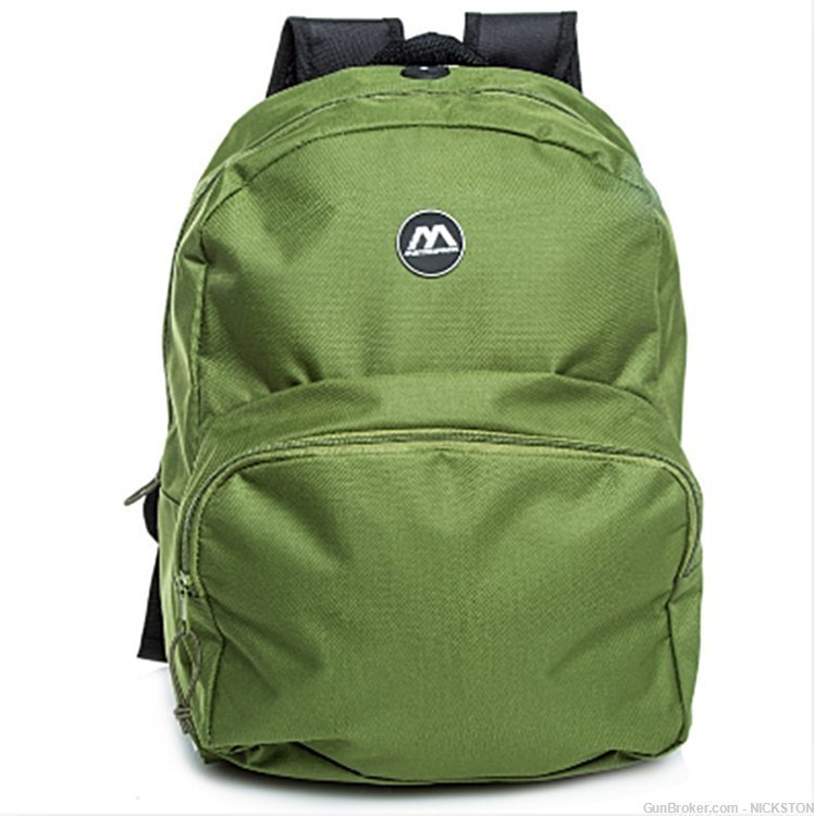 Green Lightweight Unisex Compact Accessories Backpack Shoulder Book Bag-img-0