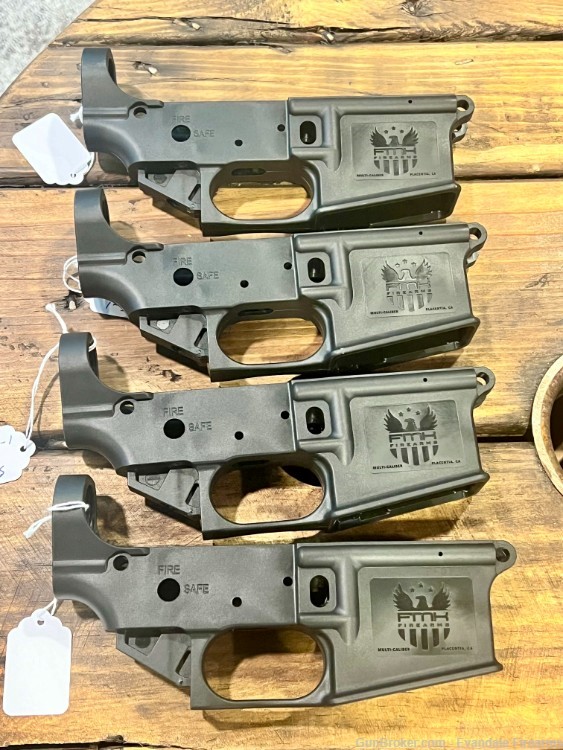 FMK Firearms, AR-15 Lower, Black Finish, Polymer LOT OF 4 LOWERS-img-1