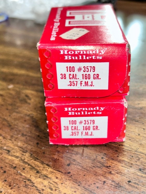 .357 38cal HORNADY 160gr FP-fmj (200qty) magnum special rifle pistol -img-0