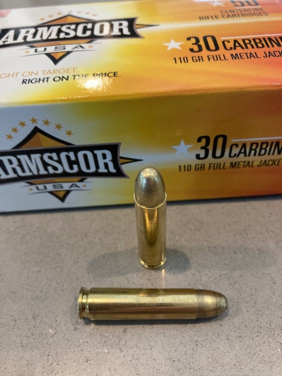 250 Rounds of Armscor .30 Carbine 30 M1 Ammo 110 Grain Fast Ship!-img-3