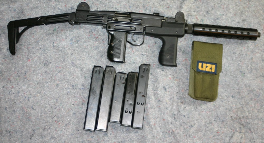 Uzi  Model A  9mm Carbine  Action Arms,  Comes with 8 Magazines & Mag Pouch-img-21