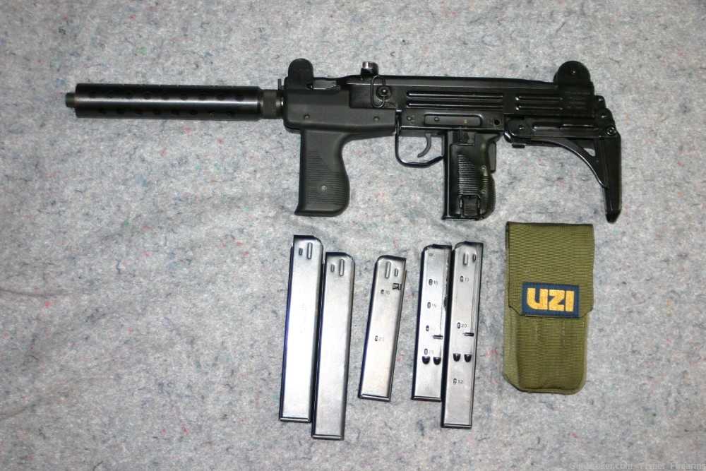 Uzi  Model A  9mm Carbine  Action Arms,  Comes with 8 Magazines & Mag Pouch-img-0